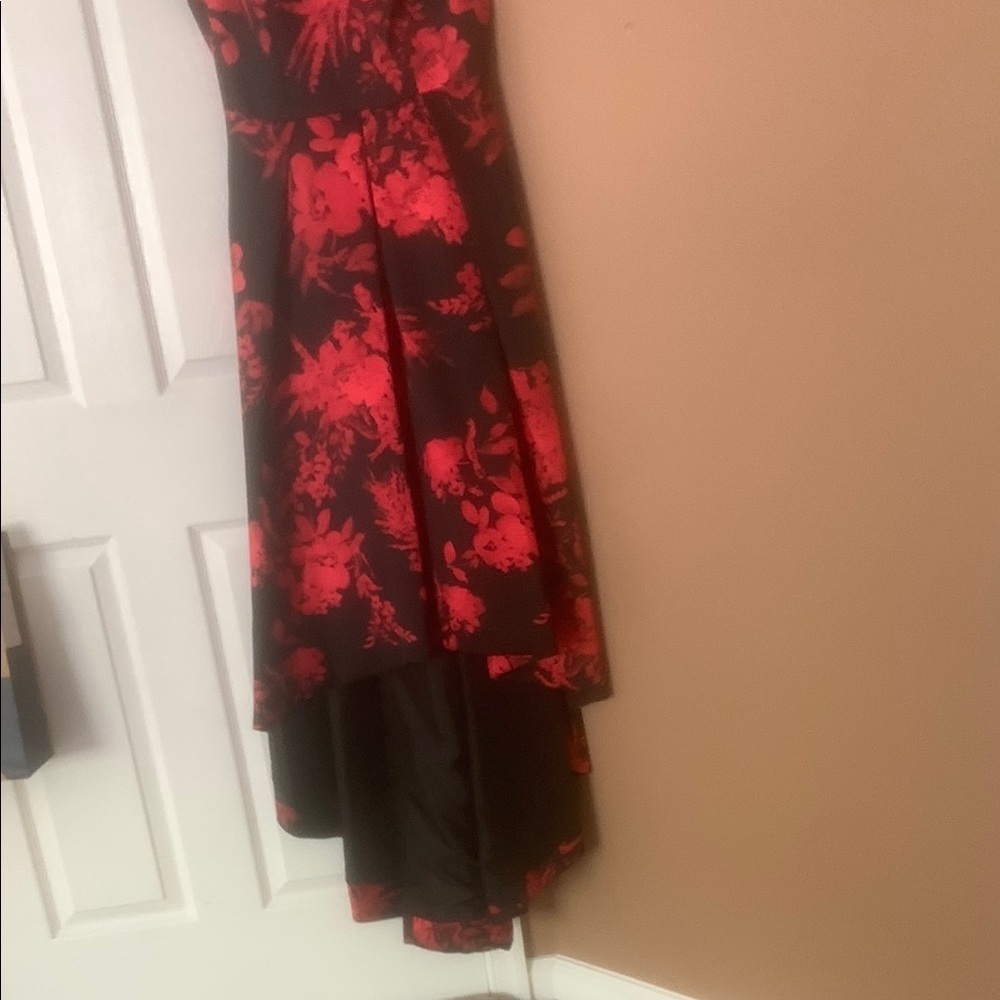 Calvin Klein Black and Red Floral Dress - Picture 3 of 8